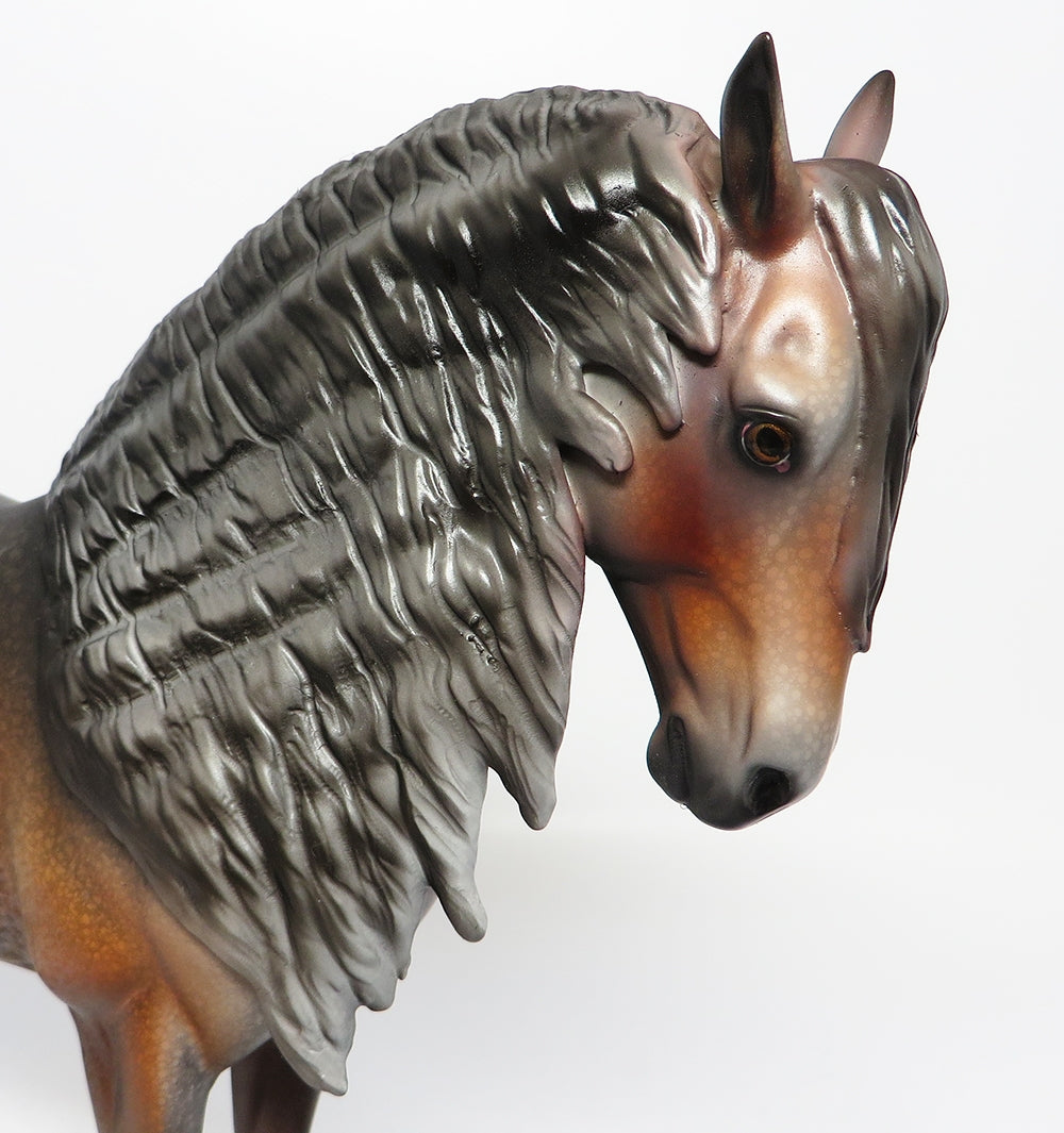 BISCAYNE~OOAK EXTREME APPALOOSA PUDDLE TAIL ANDALUSIAN MODLEL HORSE EQ 2017