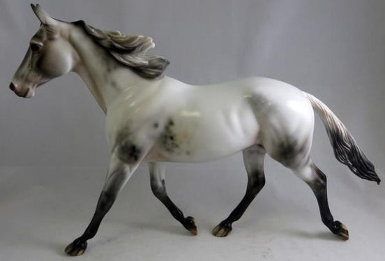 BLOWIN' SMOKE - Gray Palouse Model Horse