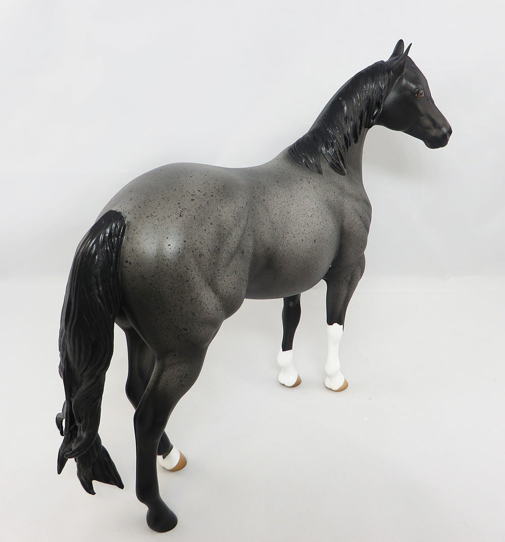 BLUE MOON HANCOCK~BLUE ROAN ISH MODEL HORSE 3/28