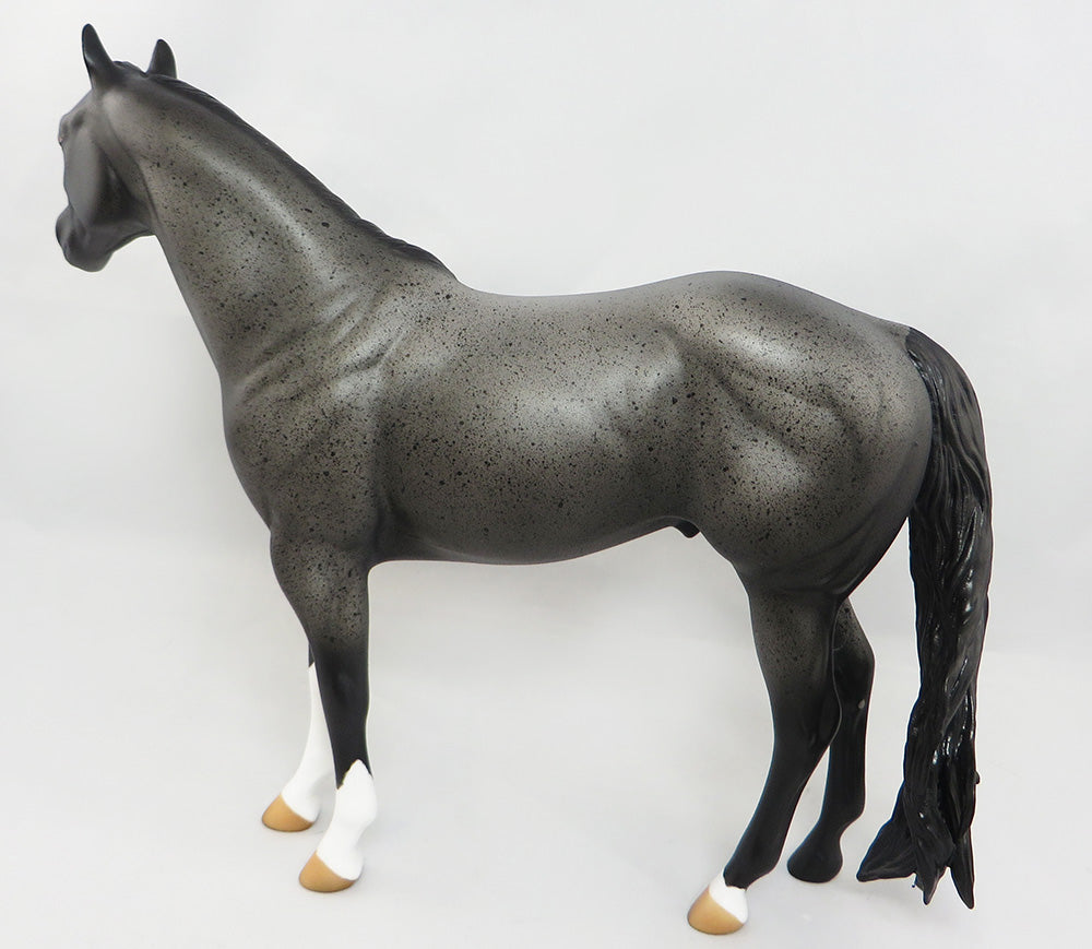 BLUE MOON HANCOCK~BLUE ROAN ISH MODEL HORSE 3/28