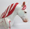 CANE~OOAK CANDY CANE DECORATOR TENNESSEE WALKING HORSE WHS 17