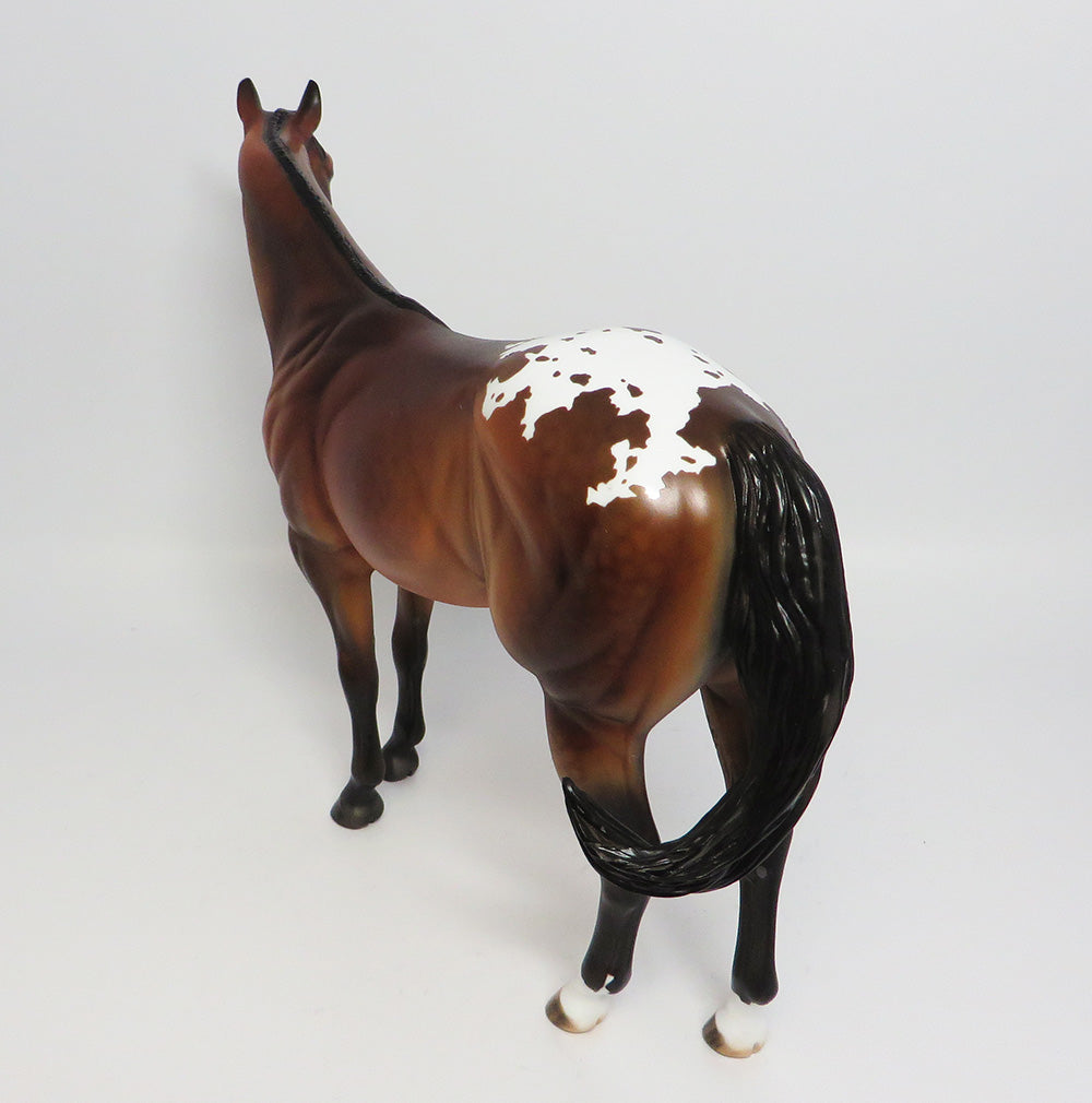 cayuga~ooak dapple bay blanket appaloosa ish model horse EQ 2017