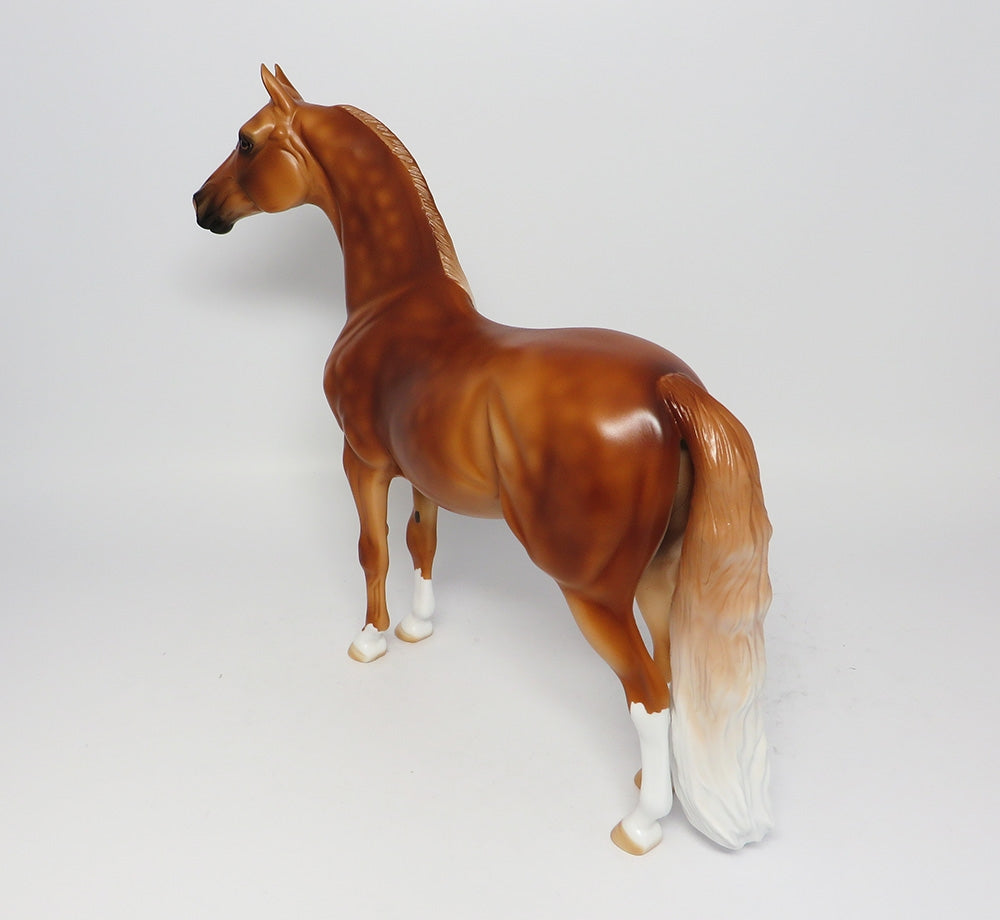 CEDAR BREAKS-LE-3 GLOSSY FINISHED DAPPLE CHESTNUT  MORGAN HORSE EQ 2017