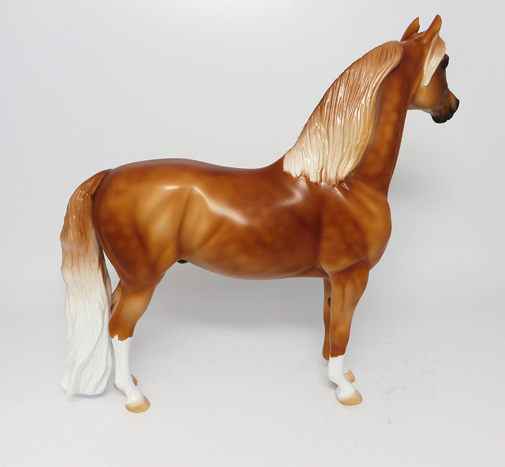 CEDAR BREAKS-LE-3 GLOSSY FINISHED DAPPLE CHESTNUT  MORGAN HORSE EQ 2017