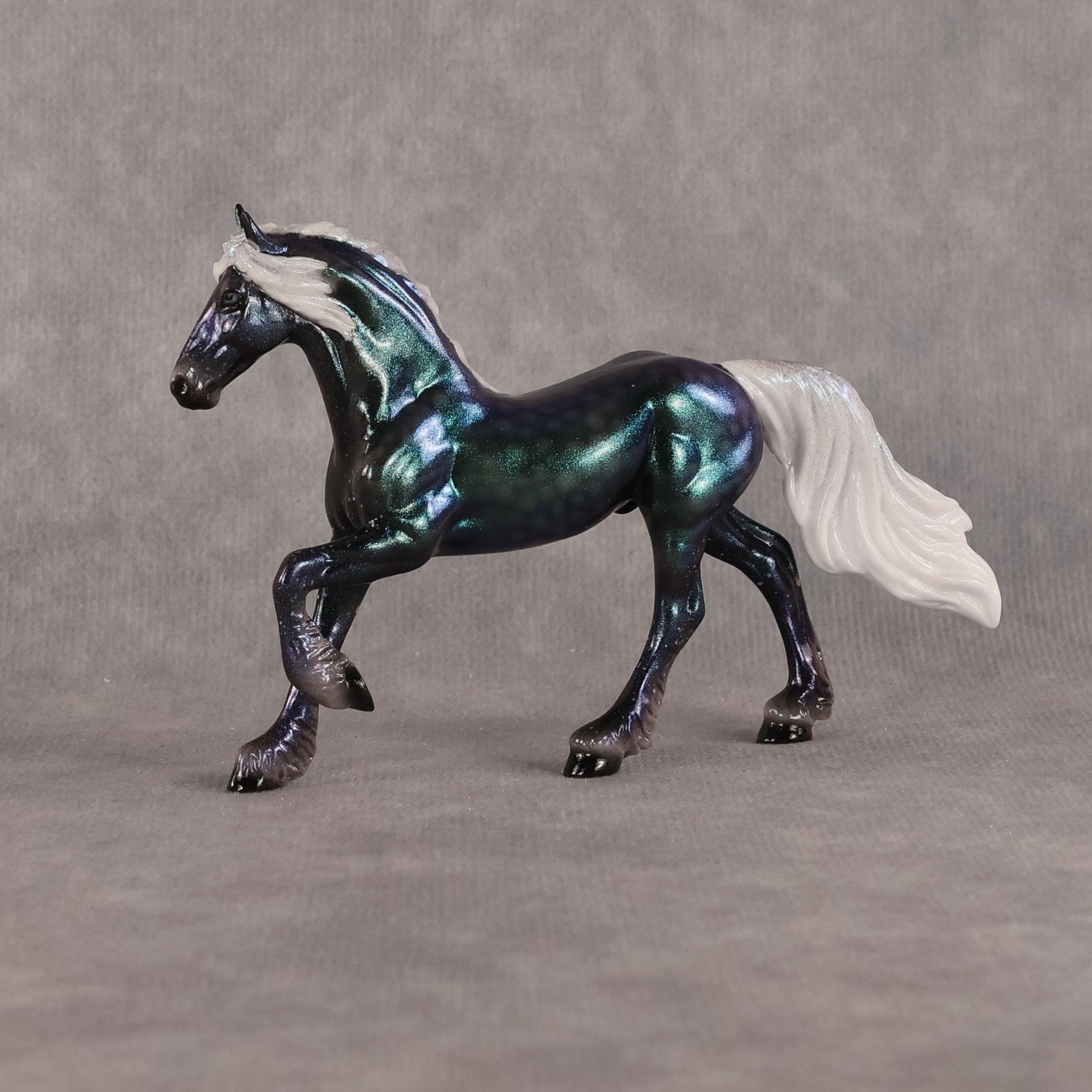 Cephei OOAK Chip Friesian by Ellen Robbins SCD26