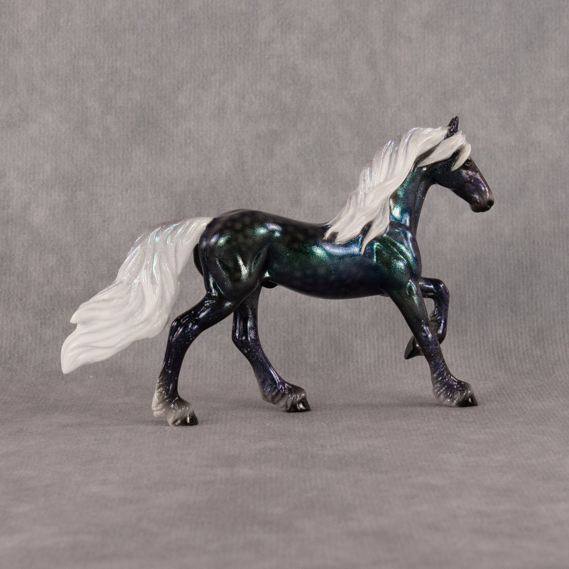 Cephei OOAK Chip Friesian by Ellen Robbins SCD26