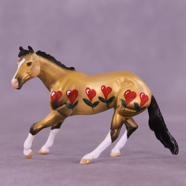 Charmed OOAK Chip Cutting Horse by Dawn Quick VV26