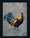 Junglefowl OOAK Rooster Inspired Deco Pebble Mule By Jess Hamill - SHCF24