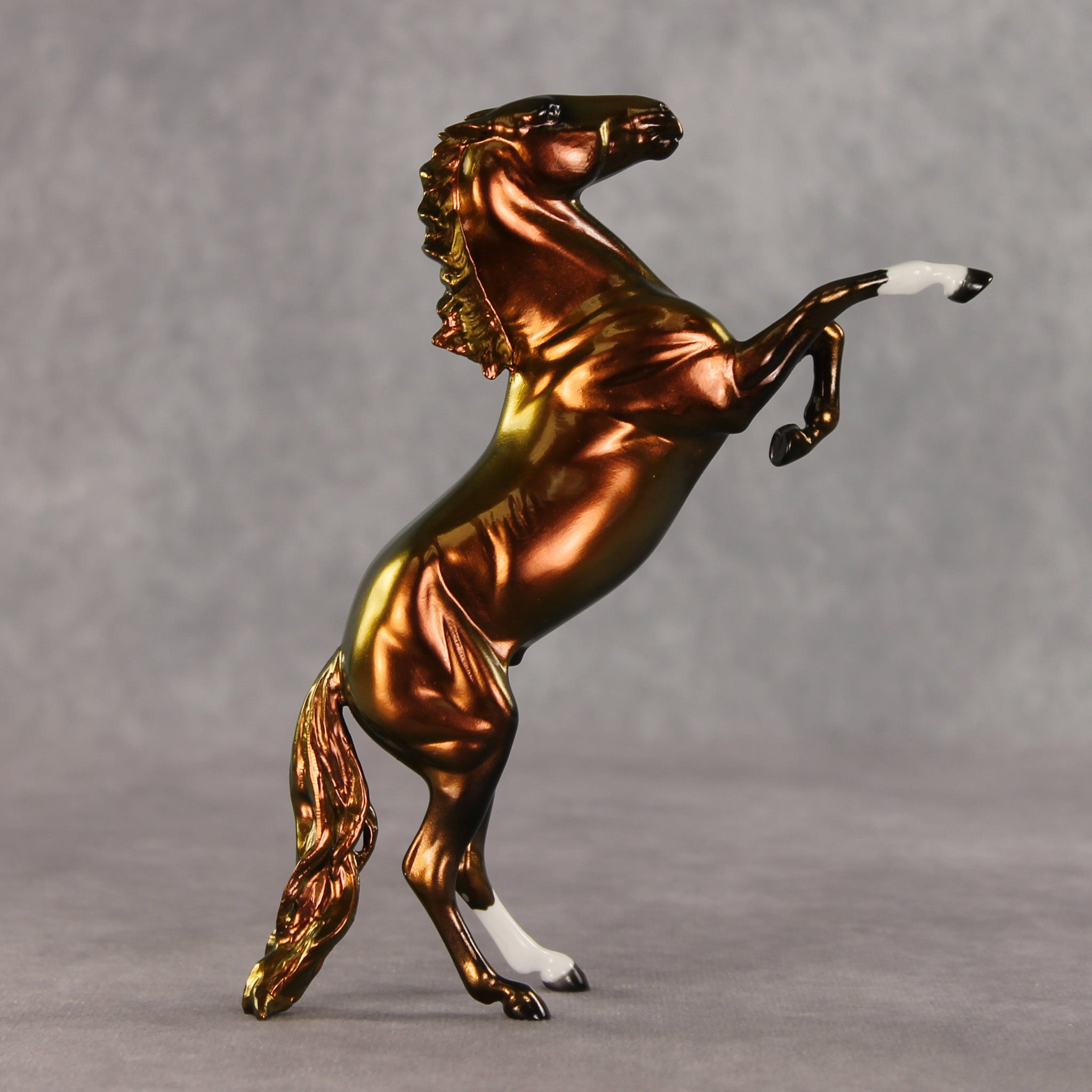 Chili Flake OOAK Pebble Mustang by Erin Corbett VV26