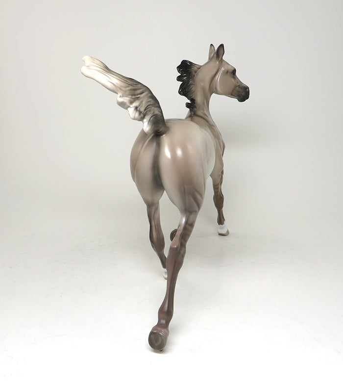 DUNS AND ROSES - OOAK DUN YEARLING MODEL HORSE BY SHERYL LEISURE - 3/24