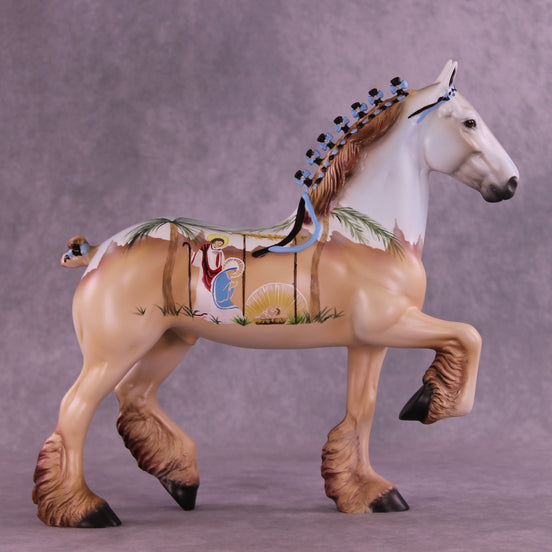 Christmas OOAK Trotting Drafter by Dawn Quick HS25