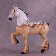 Christmas OOAK Trotting Drafter by Dawn Quick HS25