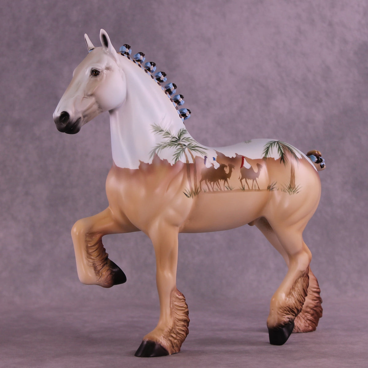 Christmas OOAK Trotting Drafter by Dawn Quick HS25