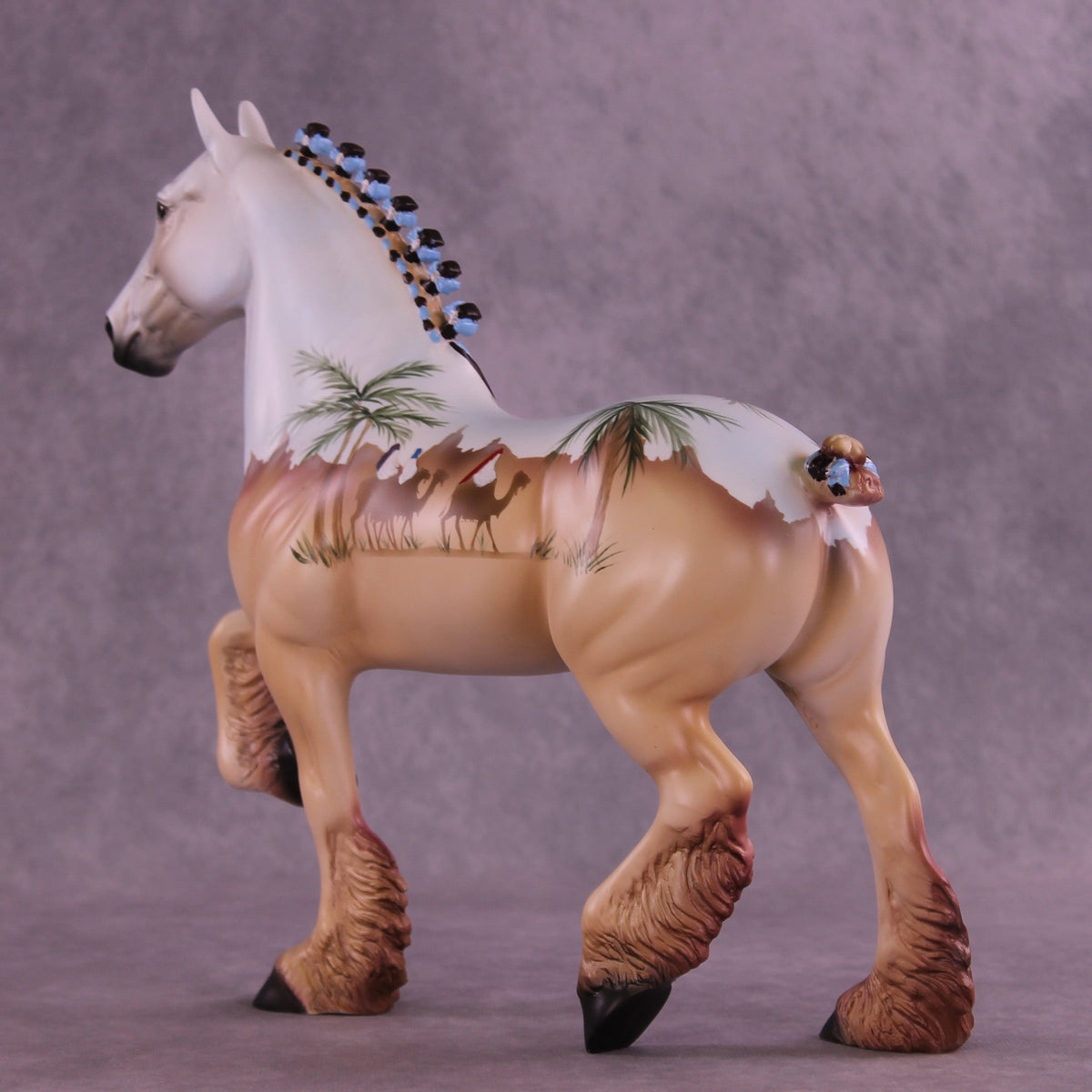 Christmas OOAK Trotting Drafter by Dawn Quick HS25