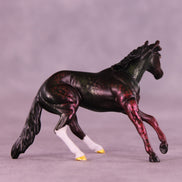 Christmas Kaleidoscope OOAK Chip Cutting Horse by Anna Rieck HS25