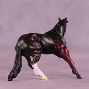 Christmas Kaleidoscope OOAK Chip Cutting Horse by Anna Rieck HS25