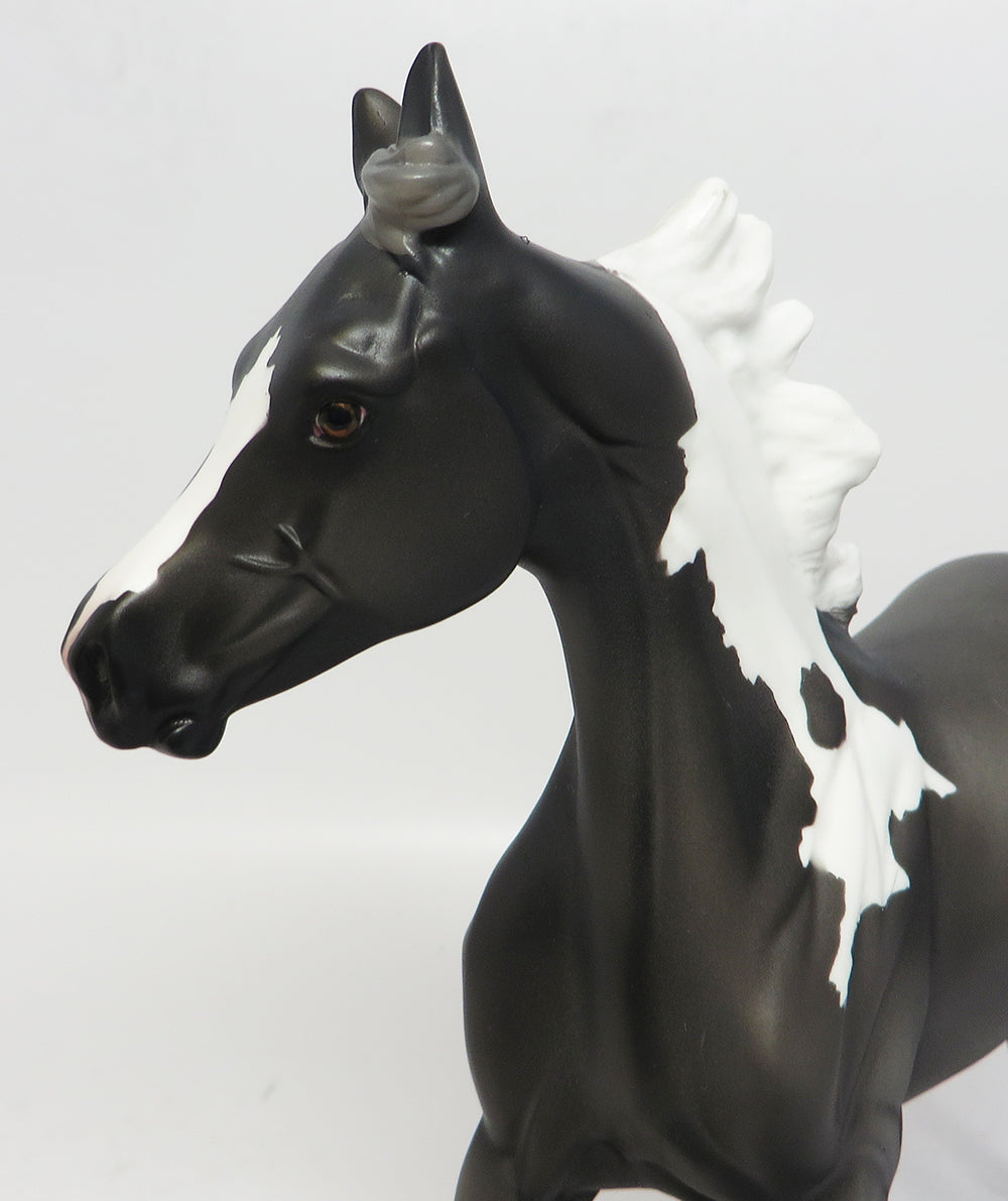 CINDERELLA~OOAK GREY PINTO YEARLING MDOEL HORSE 5/1