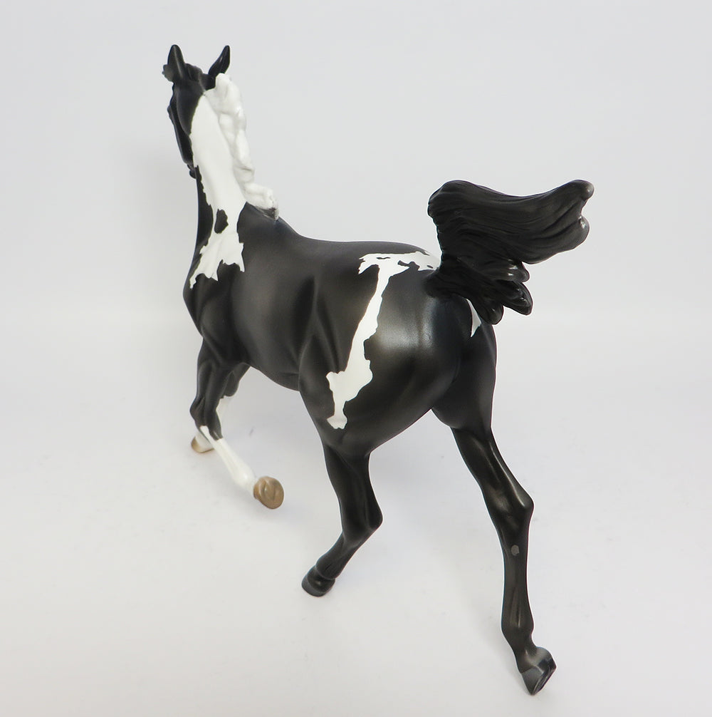 CINDERELLA~OOAK GREY PINTO YEARLING MDOEL HORSE 5/1