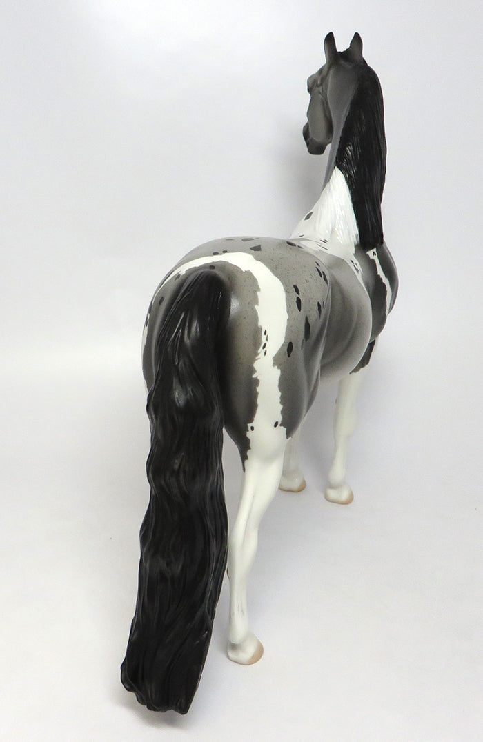 CLARKE-OOAK GREY ROAN MORGAN MODEL HORSE 8/4