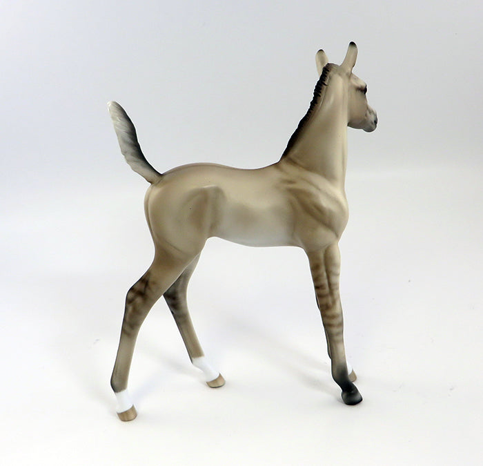 CLEATS-OOAK DUN ARABIAN FOAL BY SHERYL LEISURE  2/5/17