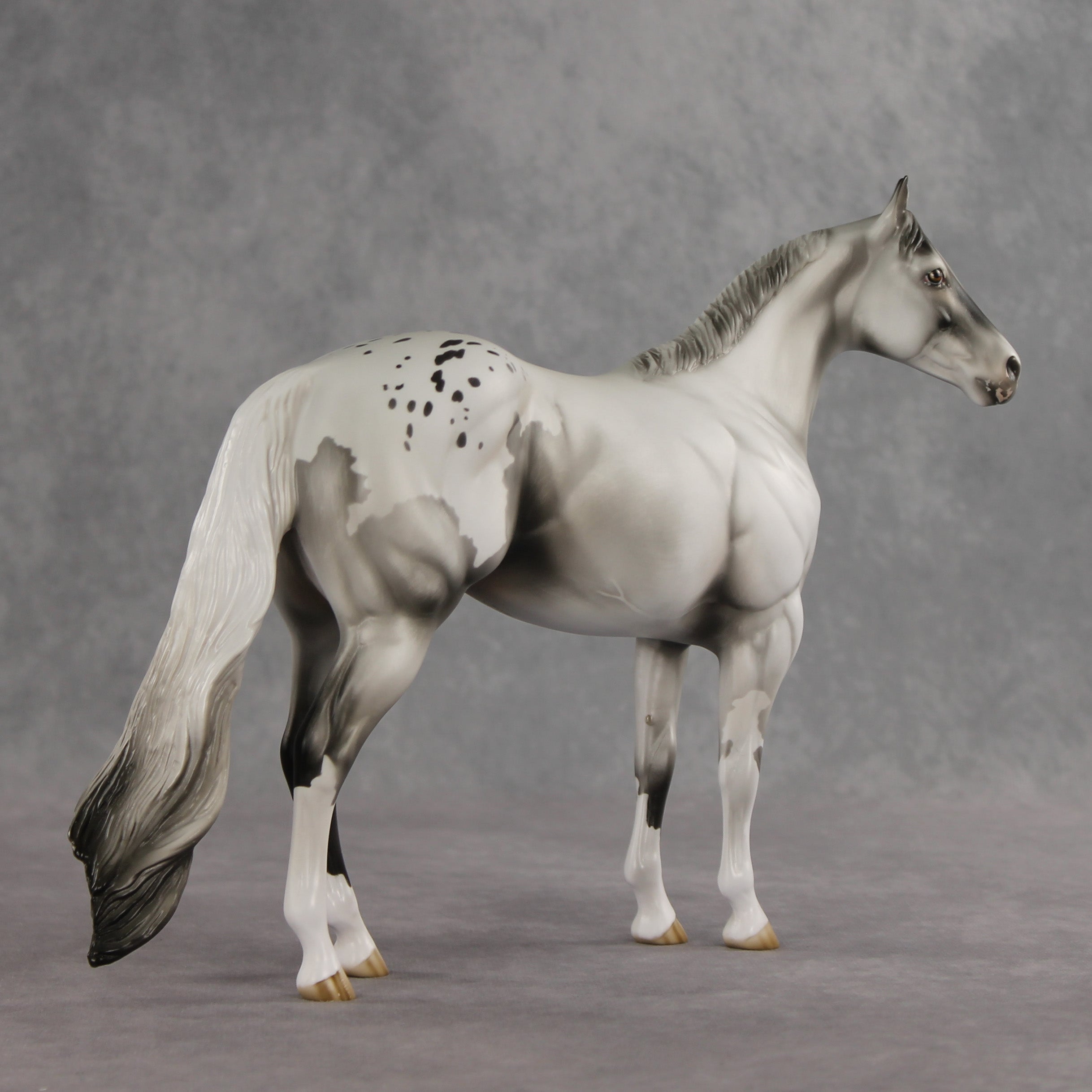 Cloud of Smoke OOAK Ideal Stock Horse by Jess Hamill VV26