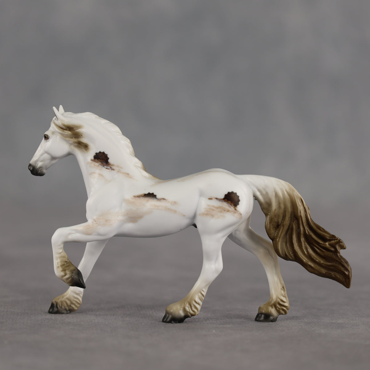 Cookies & Cream OOAK Chip Friesian by Dawn Quick SCD26