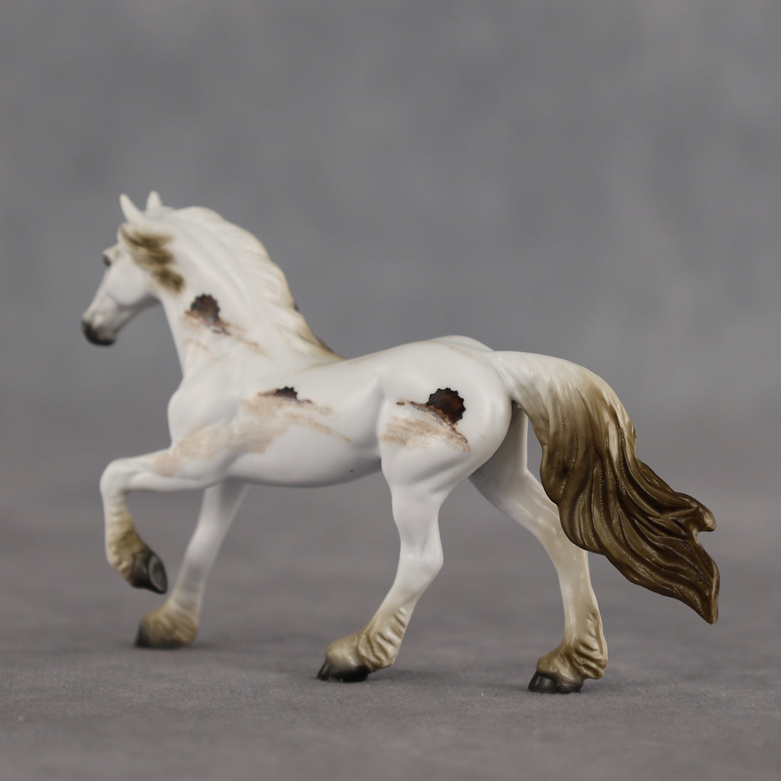Cookies & Cream OOAK Chip Friesian by Dawn Quick SCD26