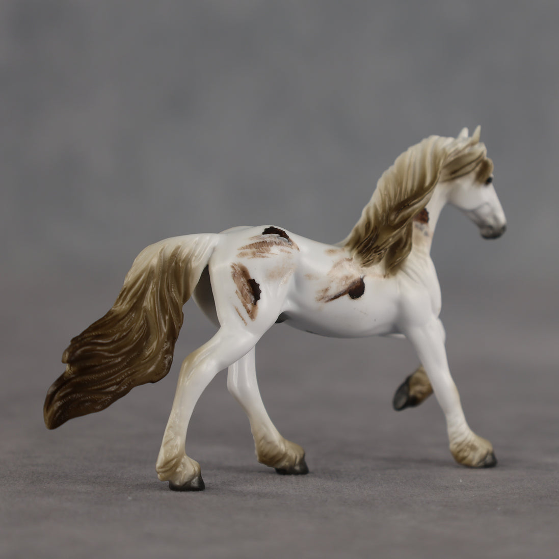 Cookies & Cream OOAK Chip Friesian by Dawn Quick SCD26