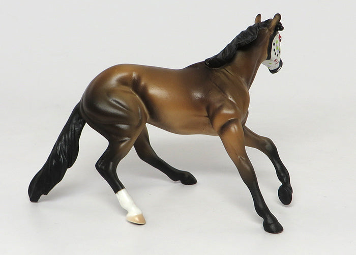 CORAZON&#39; PEQUENO-&quot;LITTLE HEART&quot;-BUCKSKIN CUTTING HORSE CHIP SUGAR SKULL 9/9