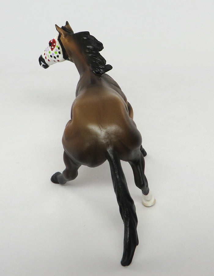 CORAZON&#39; PEQUENO-&quot;LITTLE HEART&quot;-BUCKSKIN CUTTING HORSE CHIP SUGAR SKULL 9/9