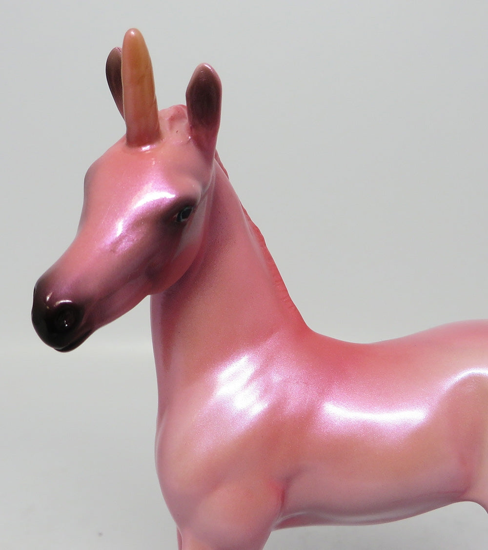COTTON CANDY-OOAK PINK UNICORN FOAL EQ 2017
