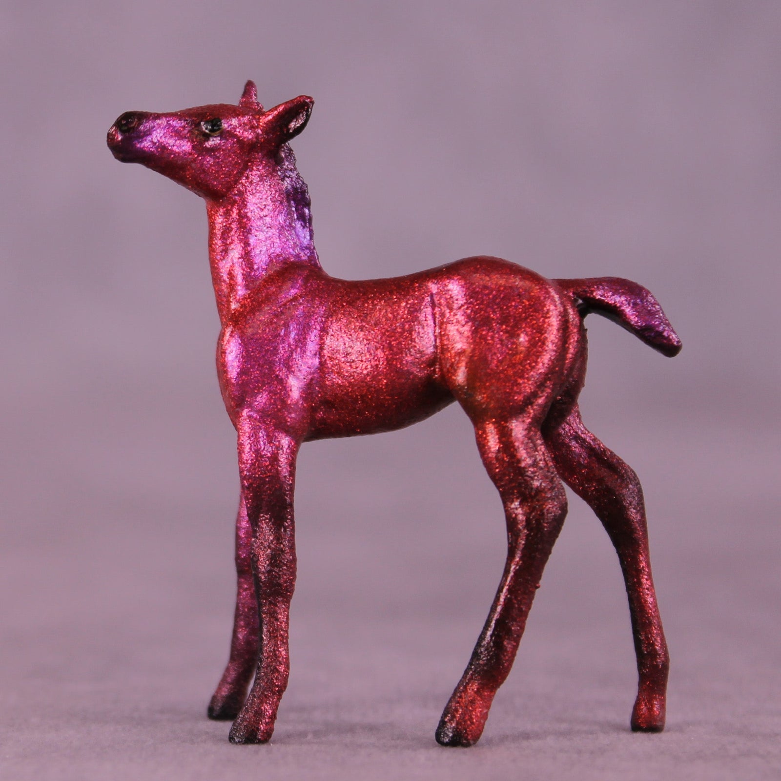 Cranberry Spritz OOAK Chip Foal by Julie Keim HS25