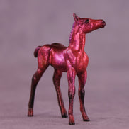 Cranberry Spritz OOAK Chip Foal by Julie Keim HS25