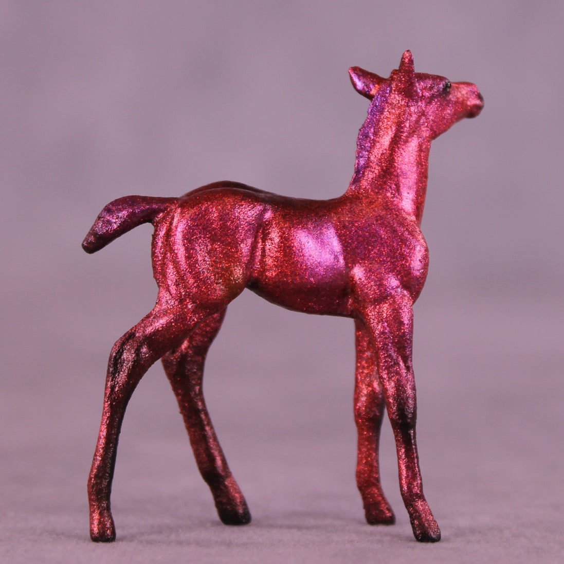 Cranberry Spritz OOAK Chip Foal by Julie Keim HS25