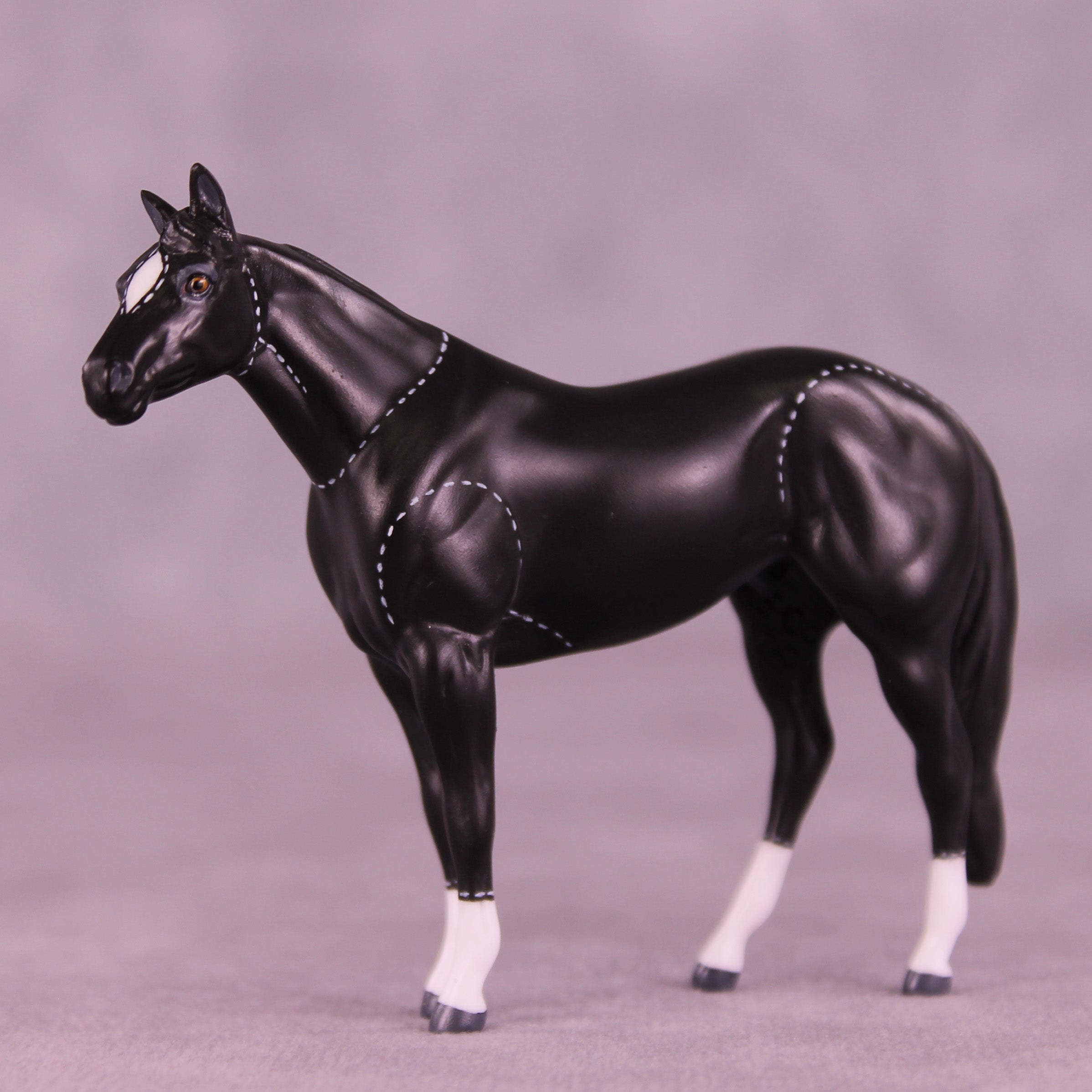 Cuddles OOAK Chip Stock Horse by Jess Hamill MS25