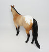 DENALI-LE-5 CUSTOM BUCKSKIN APPALOOSA ISH MODEL HORSE EQ 2017