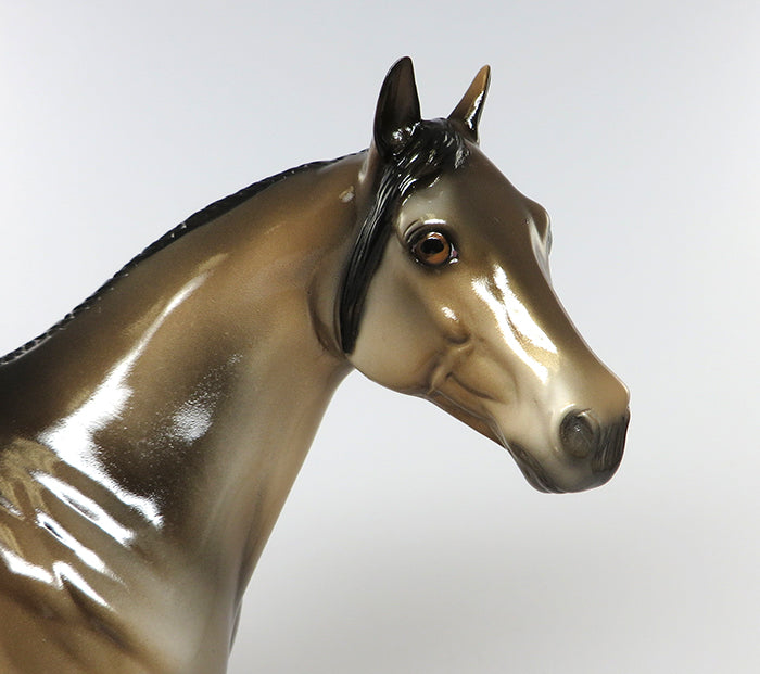 THE DEVIL&#39;S SOOTY BROTHER-LE7 DAPPLE BUCKSKIN ISH MODEL HORSE EQ 2016 7/28