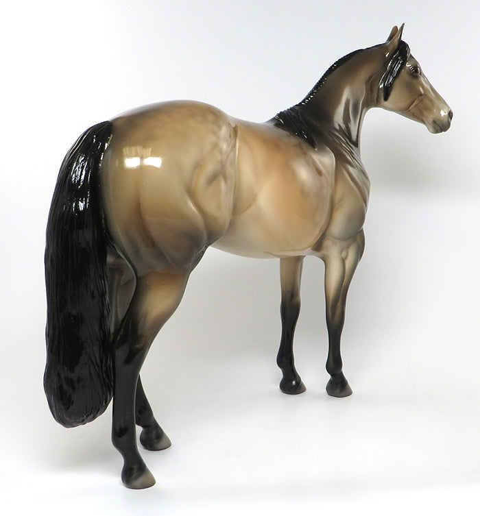 THE DEVIL&#39;S SOOTY BROTHER-LE7 DAPPLE BUCKSKIN ISH MODEL HORSE EQ 2016 7/28