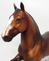 DIO-OOAK BAY PAINT TROTTING DRAFTER MODEL HORSE 4/27