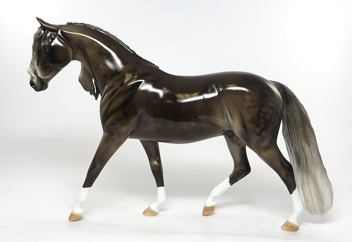 DOOR MOUSE-LE-6 SILVER DAPPLE PONY MODEL HORSE BY JULIE EQ 2016