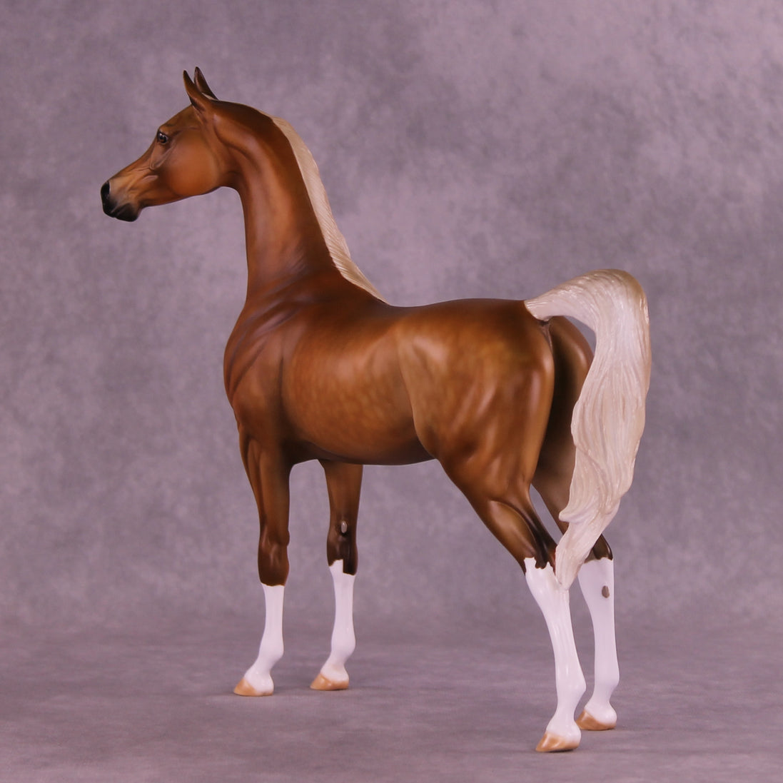 Eggnog Eddie OOAK Arabian Stallion by Julie Keim HS25