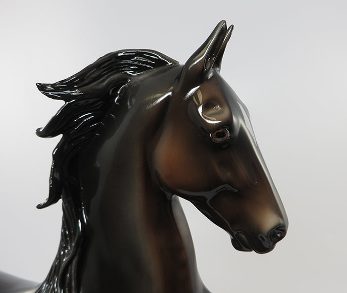 ENCHANTER-LE-15 DARK DAPPLE BAY SADDLEBRED MODEL HORSE EQ 2016 7/28