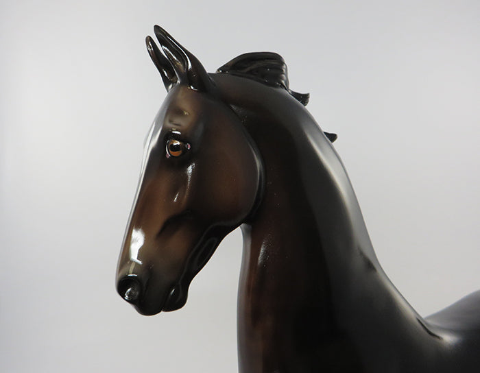 ENCHANTER-LE-15 DARK DAPPLE BAY SADDLEBRED MODEL HORSE EQ 2016 7/28