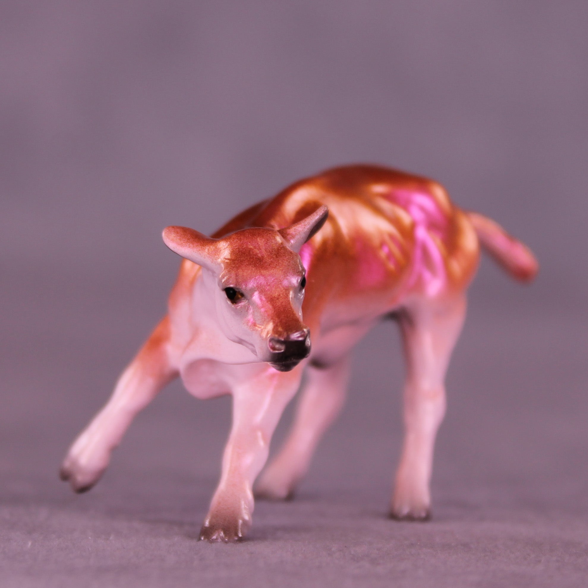 Endless Glitter OOAK Chip Cow by Erin Corbett VV26