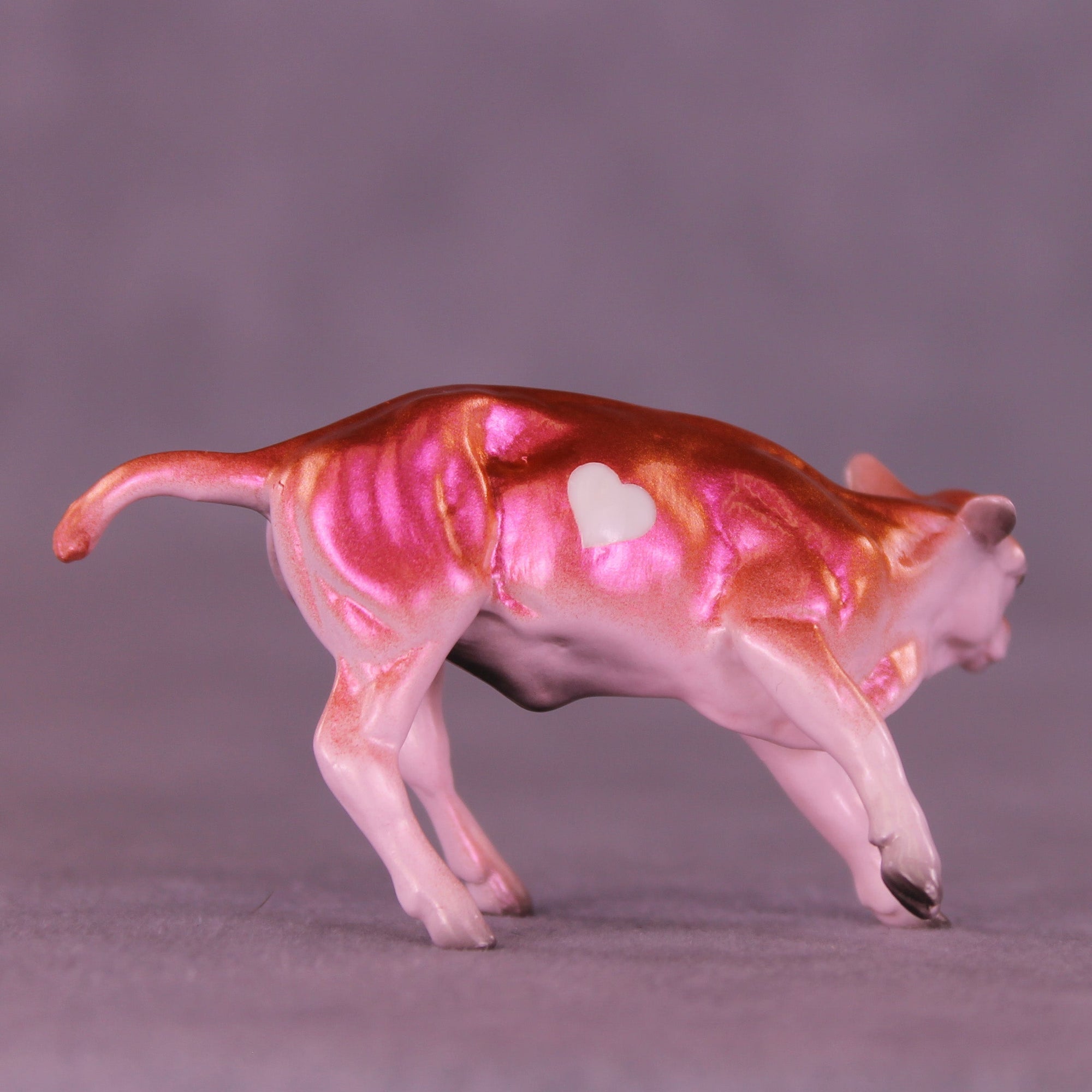 Endless Glitter OOAK Chip Cow by Erin Corbett VV26