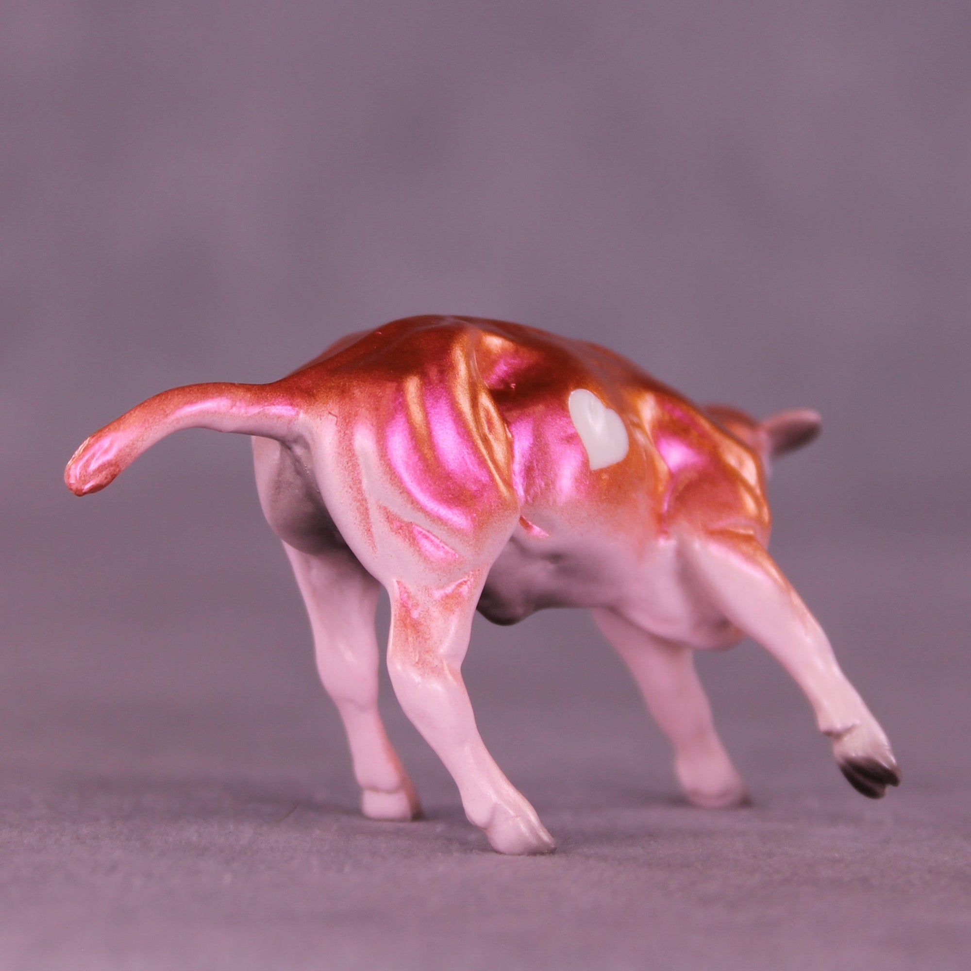 Endless Glitter OOAK Chip Cow by Erin Corbett VV26