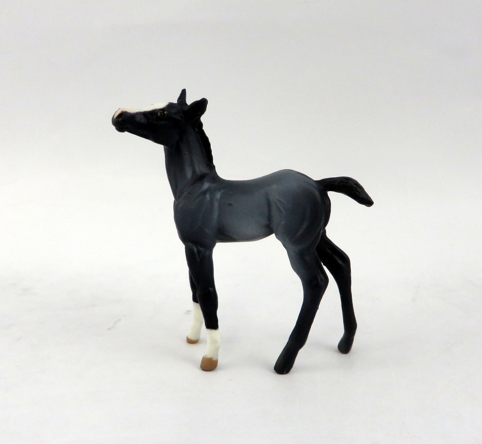 FRISCO-OOAK BLUE ROAN CHIP FOAL MODEL HORSE 12/30