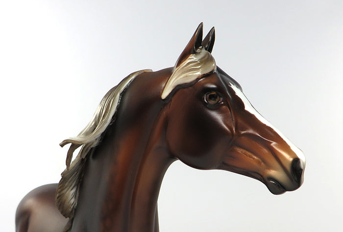 FABRIZO-FLAXEN DAPPLED CHESTNUT MORGAN MODEL HORSE 6/30