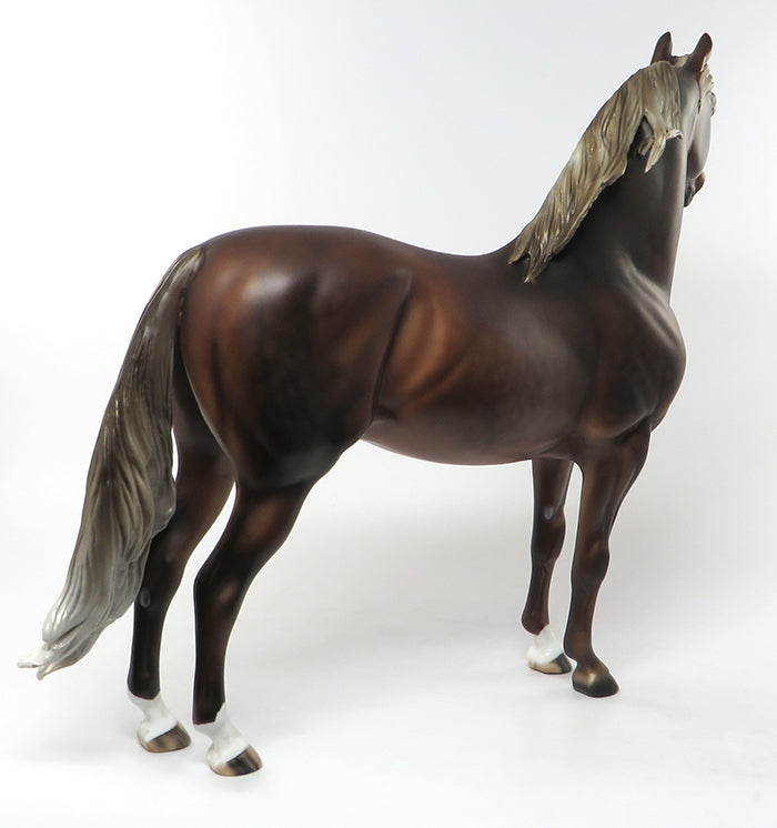 FABRIZO-FLAXEN DAPPLED CHESTNUT MORGAN MODEL HORSE 6/30