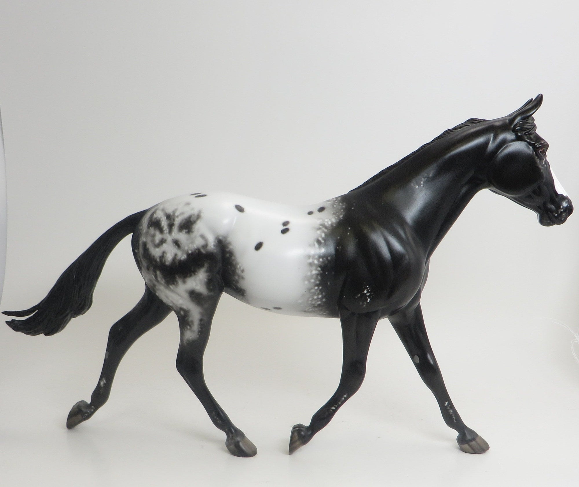 I SEE YOU - OOAK Black Appaloosa Halloween Palouse Mode Horse - 9/4